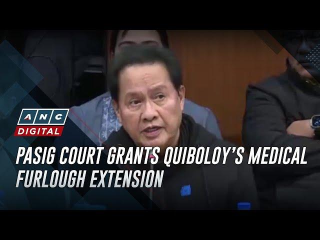 Pasig court grants Quiboloy’s medical furlough extension | ANC