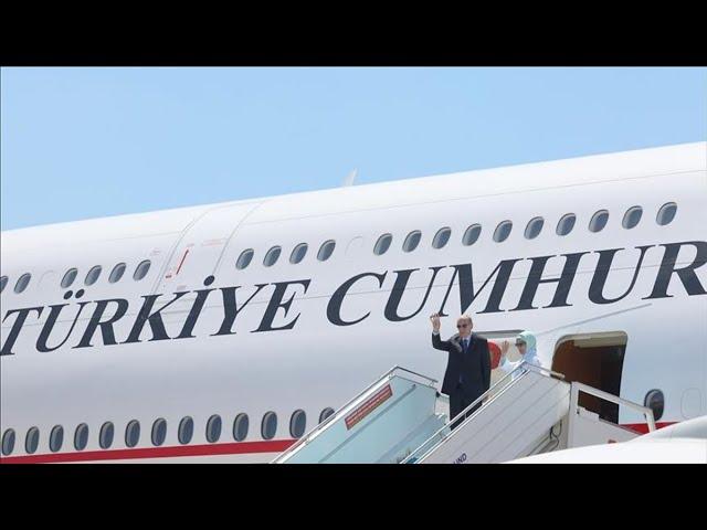 President Erdogan arrives in Northern Cyprus