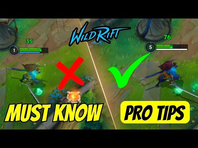 5 Tips Only PRO Players Know - Wild Rift