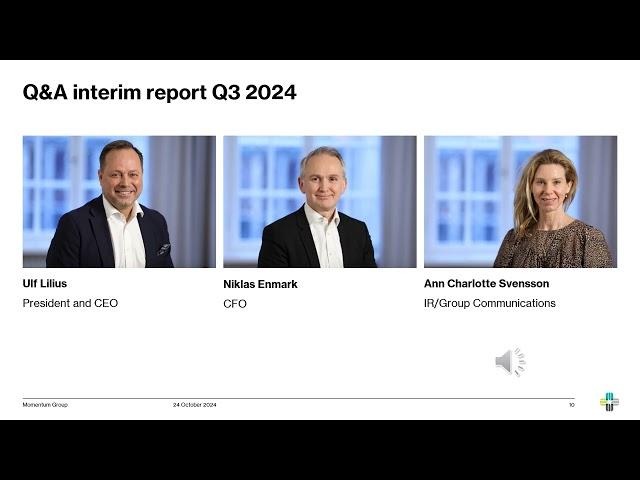 Momentum Group Q3 2024 - Q&A