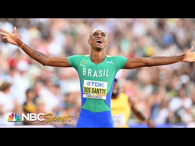 Dos Santos shocks Benjamin and Warholm in wild 400m hurdles final | NBC Sports