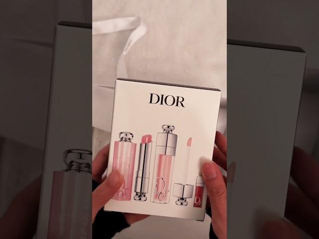 Unboxing my new Dior Addict Natural Glow Set #dior #lipstick #love #unboxing #gift #anniversary