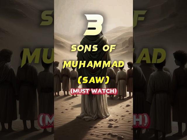 3 Sons of Prophet Muhammad ﷺ #islam #islamicshorts #islamistics #religion #muhammadﷺ #prophetstories