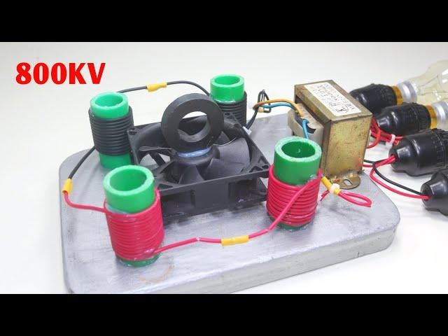 How To Make 860KV 230V Self Running Free Electricity Energy Generator Use Colling Fan Copper Wire