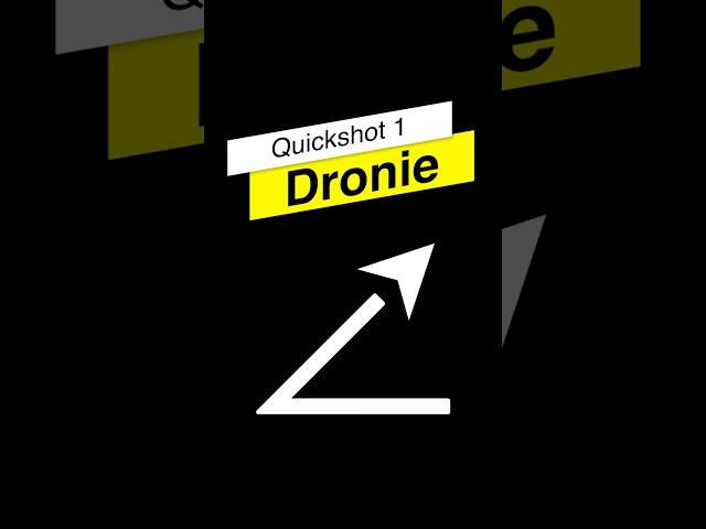 The Dronie Quickshot - DJI Mini 4 Pro #drone #mini4pro #dji