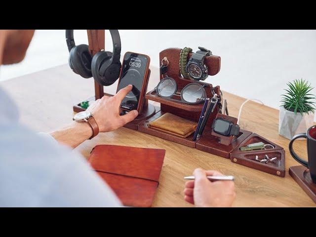 Now on Kickstarter: Deskinator: Multifunctional Modular Wooden Desk Organizer