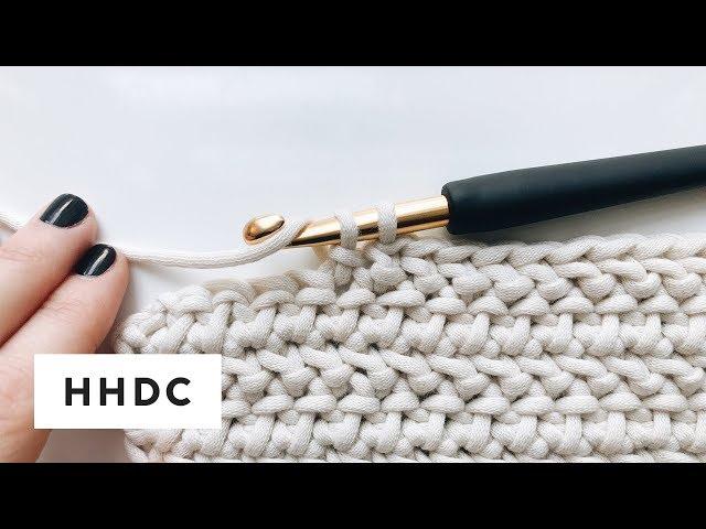 herringbone half double crochet (hhdc)