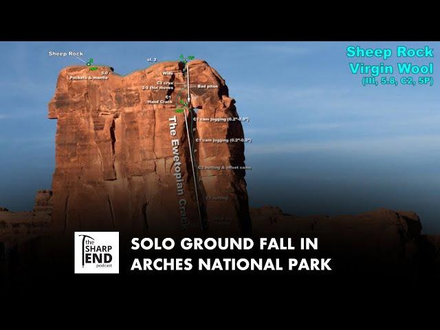 Solo Ground Fall Rock Climbing in Arches National Park