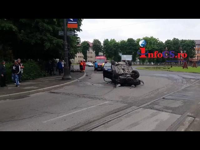 Grav accident de circulaţia în intersecția (sensul giratoriu) Intim