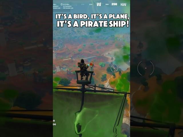 Flying pirate ship #fortnite #shorts #fortniteshorts