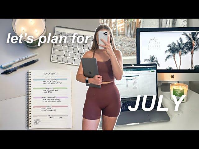 JULY RESET ROUTINE: setting july goals + planning for another BUSY month! My monthly reset routine!