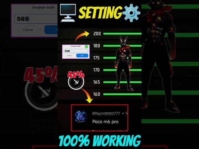 New Settings ️| Poco M6 Pro  Sensi + Dpi || 2024 Free Fire  Highlights