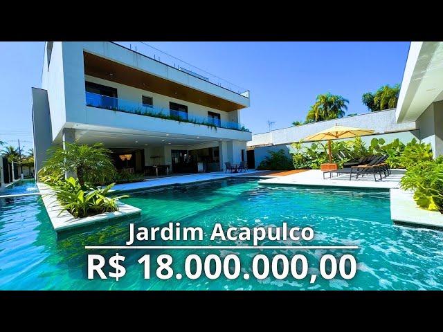 Mansão nova de 18 milhões no Acapulco Guarujá. (VÍDEO TOUR).