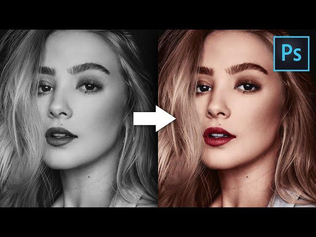 How To Colorize a Black & White Photo in Photoshop | Photoshop Tutorial