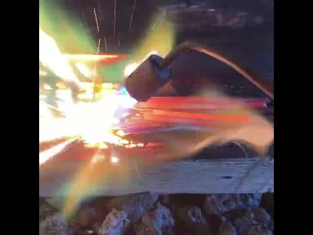 melting copper on charcoal