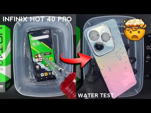 Infinix Hot 40 Pro Water Test | Infinix Hot 40 Pro is Waterproof Or Not?