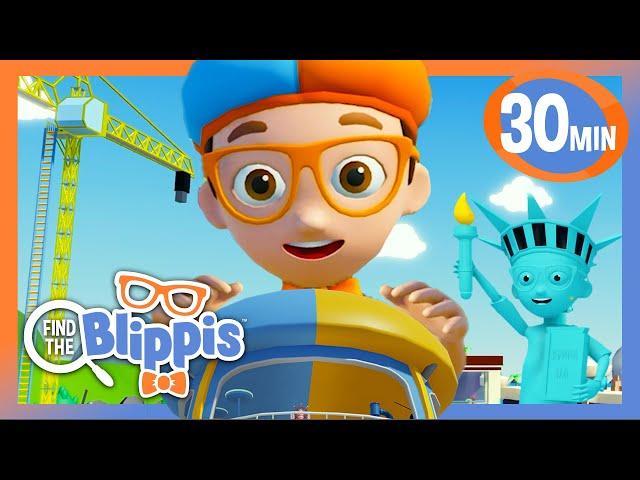 GIANT BLIPPI on the Clubhouse in 'Find the Blippis' on Roblox! | BEST OF BLIPPI PLAYS ROBLOX!