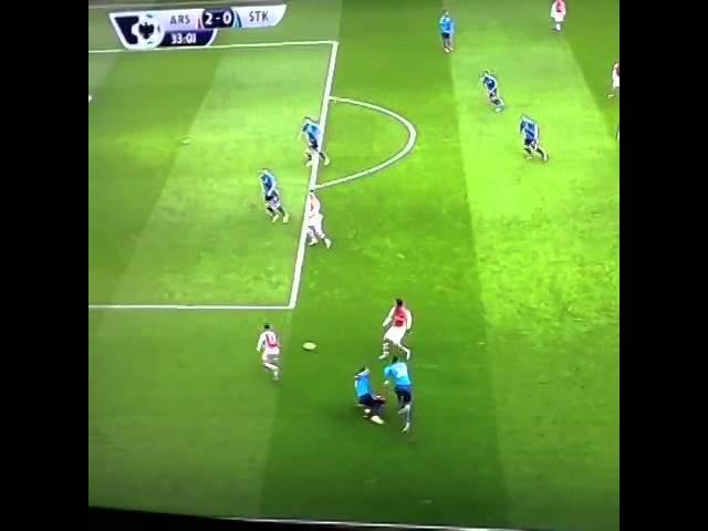 Alexis Sanchez Goal vs Stoke City 2015 Premier League 11/01/2015 HD