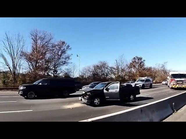 Crash on Garden State Parkway Southbound in Cranford Backups Traffic for Miles 11/08/2024