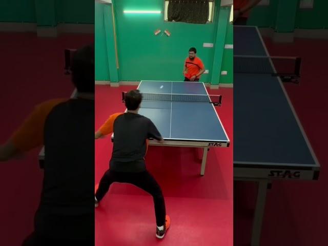 When you forget you changed inverted rubber to pimples. Timeout Club Table Tennis Academy Lucknow