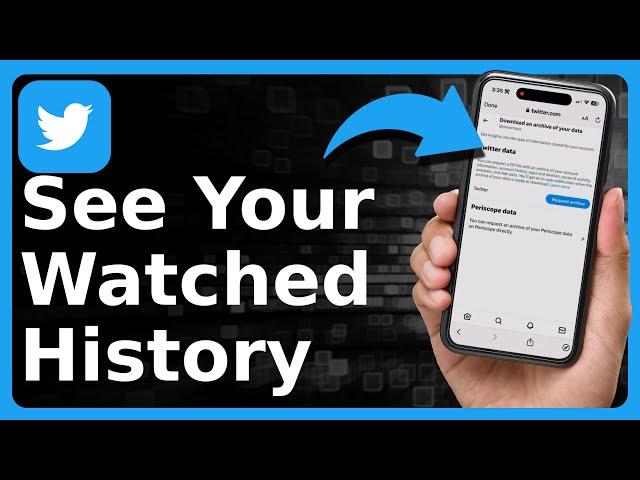 How To Check Watch History On Twitter