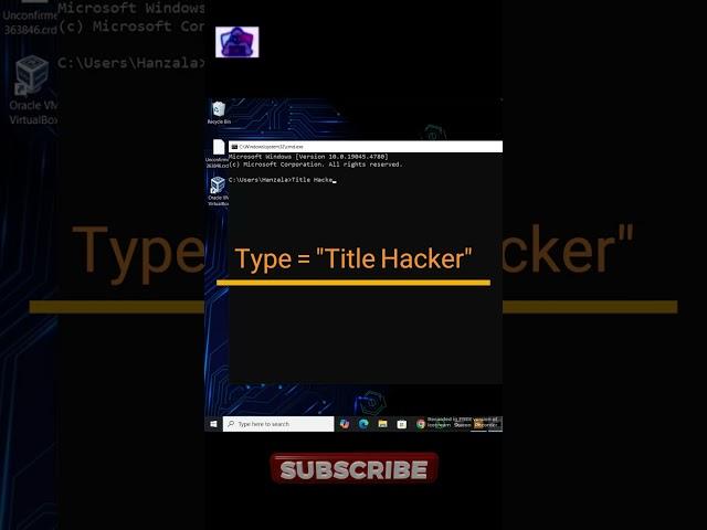 Change Your CMD Title #shorts