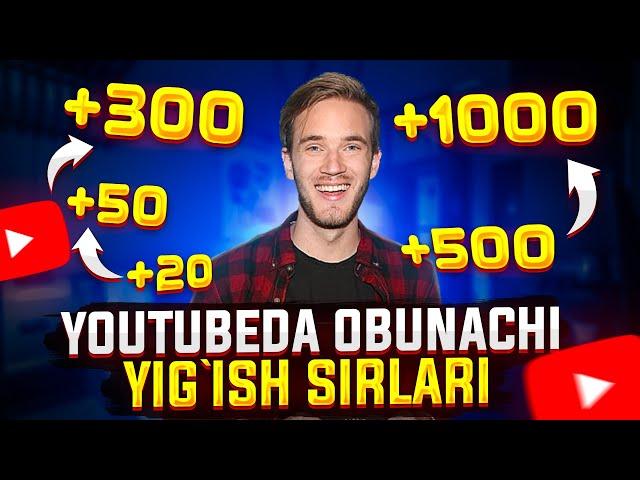 YOUTUBEDA 1000 TA OBUNACHI YIG`ISH • OBUNACHI YIG`ISH SIRLARI