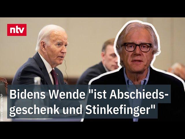 Kleim zu Waffen-Freigabe für Kiew: Bidens Wende "ist Abschiedsgeschenk und Stinkefinger" | ntv