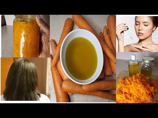 EASY WAY:: TO DIY CARROT OIL FOR HEALTHY HAIR, GLOWING SKIN, PLUS COOKING| Using only 2 ingredients