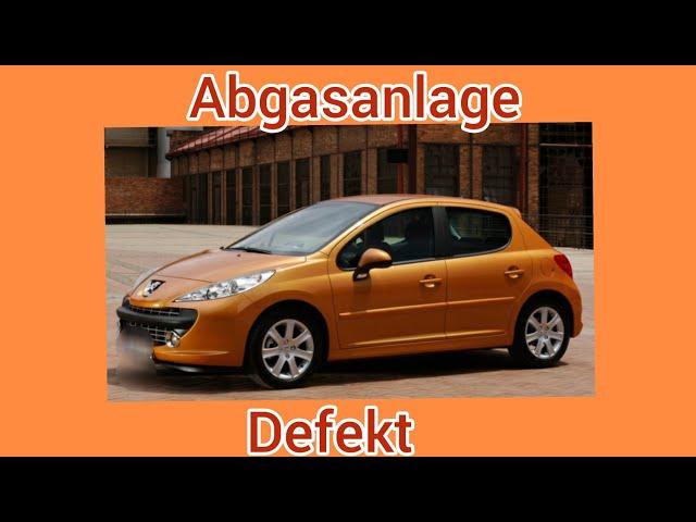 Abgasanlage defekt Peugeot