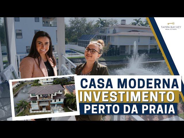 352. CASA PARA INVESTIMENTO NOS EUA: CONTRUÇÃO NOVA, MODERNA E PERTO DA PRAIA!