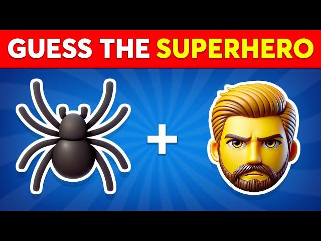 Guess the Superhero by Emoji  Marvel & DC Superheroes Emoji Quiz | Quiz Shiba