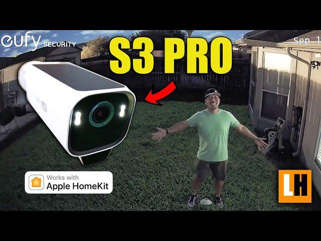 eufyCam S3 PRO - Low Light 4K Battery | Solar | Wired & HomeKit Compatible Security Camera