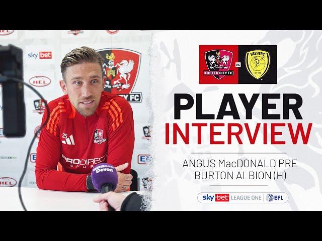  Angus MacDonald pre Burton Albion (H) | Exeter City Football Club