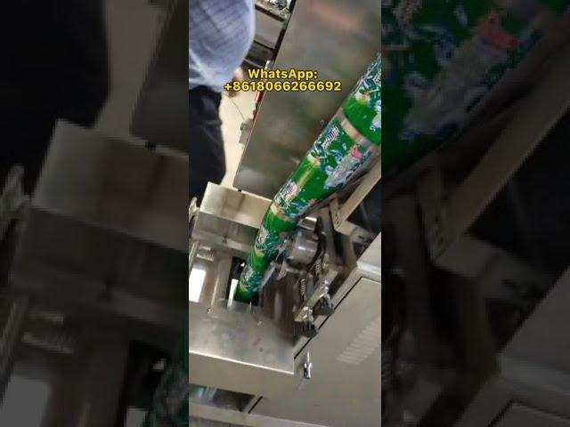 Fully automatic puffed food popcorn rice cake packaging machine