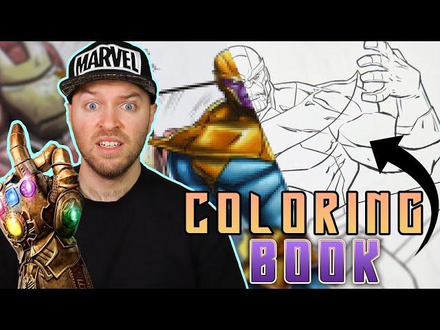 Professional ARTIST vs CHILDREN'S Coloring Book..? | THANOS