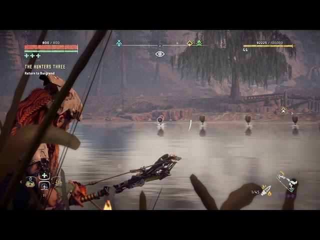 Aloy has a new way to fish these days