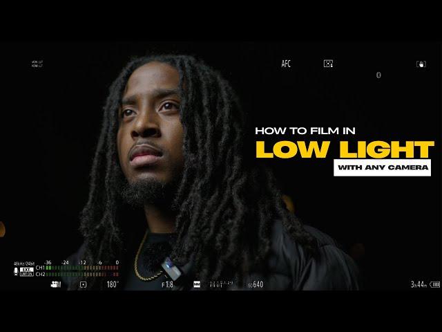 How to Film Cinematic Low Light Footage With Any Camera! Get Clean Footage Every Time!