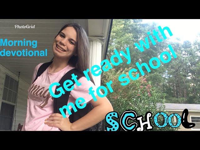 Get ready with me for school//Morning devotional routine.