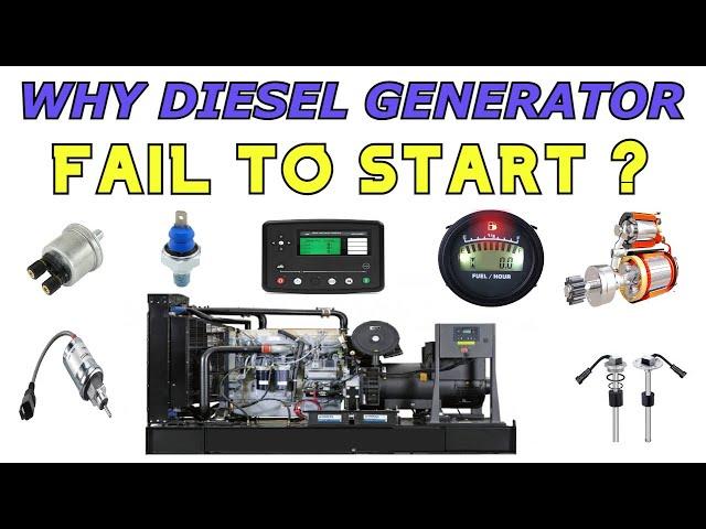 Generator Fail to start | Dg generator starting problem | generator locked out maintenance alarm