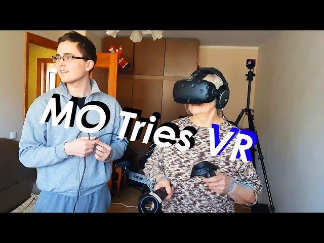 Grandmother Tries VR for the First Time - English Subtitles