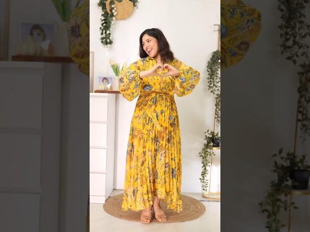 Maxi dresses for summer by Saima #shystylesvlogs #masatuber #shystyles #faheemzone #myntrahaul