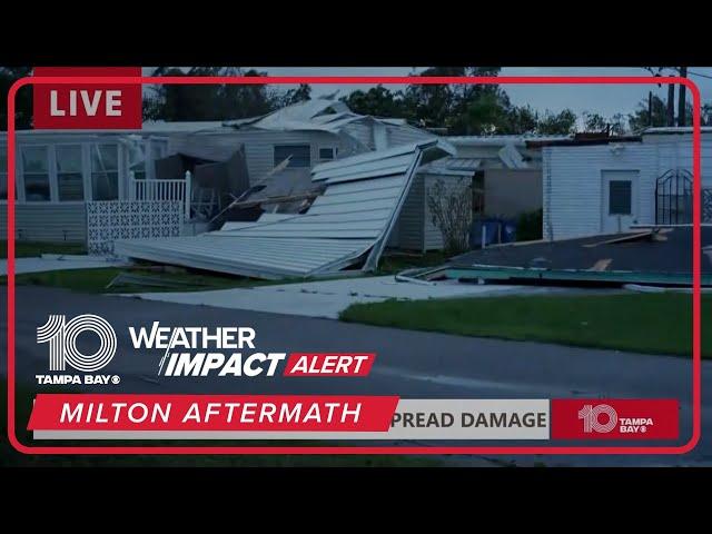 Hurricane Milton damages mobile home park in Bradenton