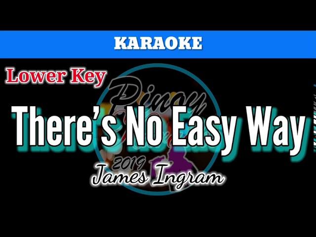 There's No Easy Way by James Ingram (Karaoke : Lower Key)