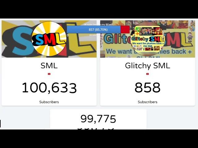 SML Logan's New Channel Me vs Logan Sub Count!