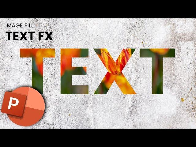 EASY Image Text Fill in PowerPoint | Tutorial