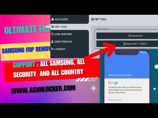 Ultimate FRP tool using Tutorial - Samsung FRP remove  1 Credit only