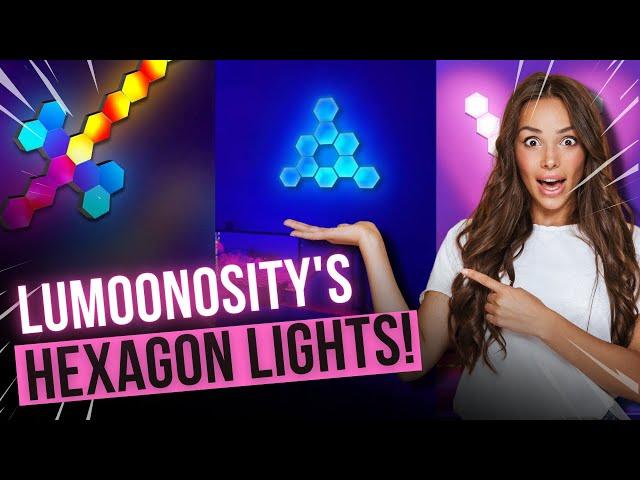 CREATE FUN PATTERNS WITH LUMOONOSITY HEXAGON LIGHTS