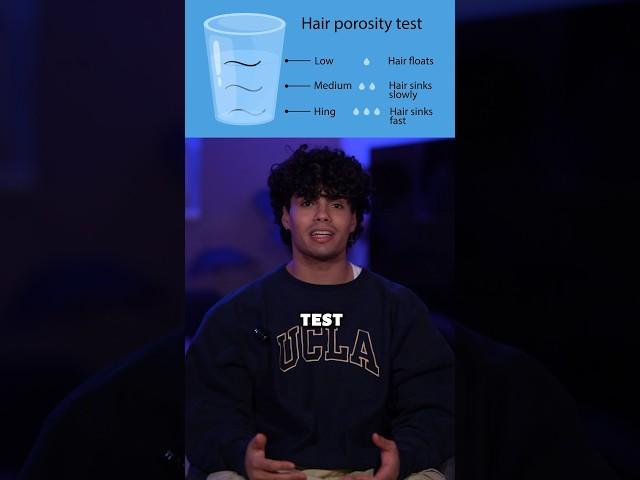 Trying hair porosity test…#shorts