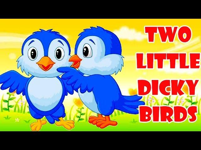 Two Little Dicky Birds | Cartoon Animation Rhymes & Songs for Children